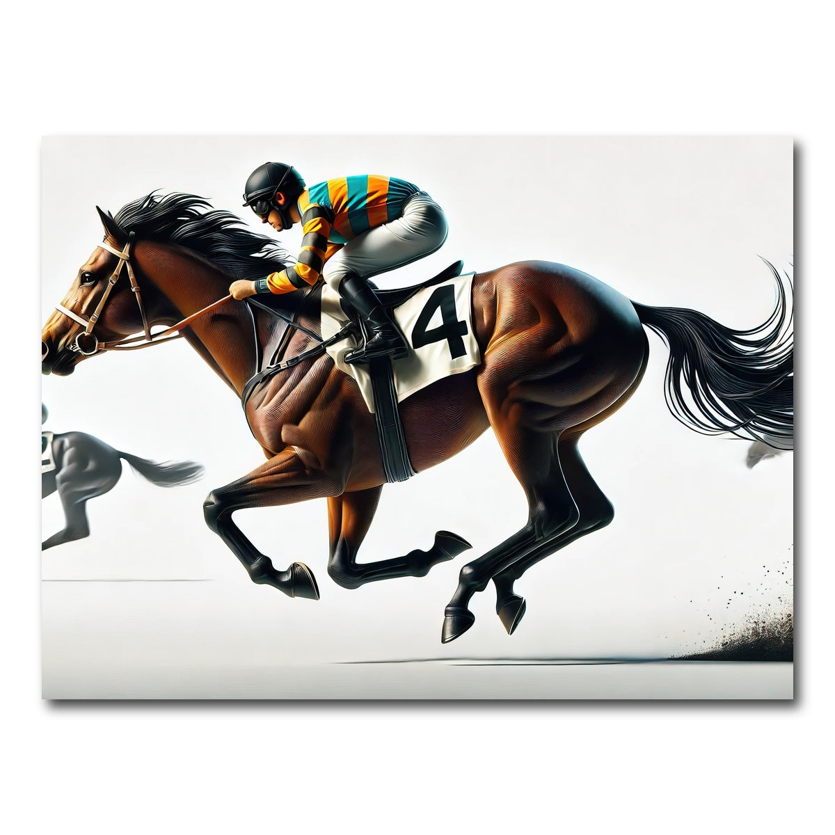 AUTO-MOCKUP WHITE | Horse Racing | 1 Piece | Gallery Wrap Canvas | group=4x3