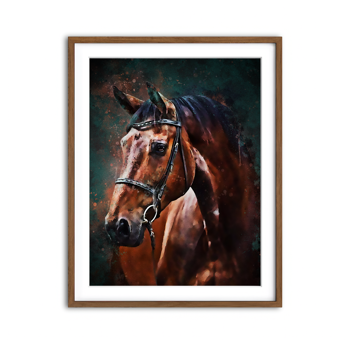 Framed Print 3x4 Walnut