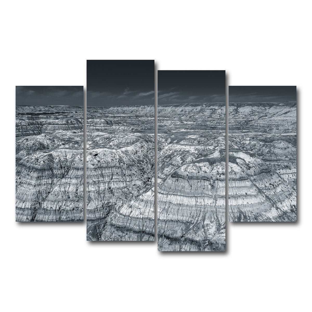 AUTO-MOCKUP WHITE | Horseshoe Canyon Alberta | 4 Piece | Gallery Wrap Canvas | group=4_short