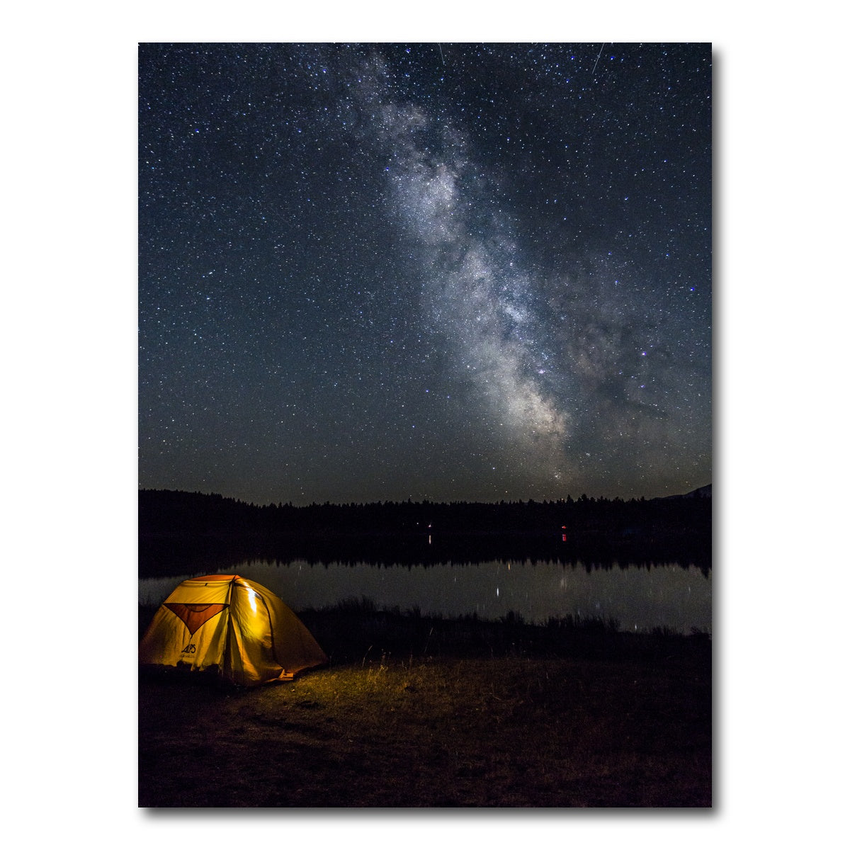 AUTO-MOCKUP WHITE | Horseshoe Lake Milky Way | 1 Piece | Gallery Wrap Canvas | group=3x4