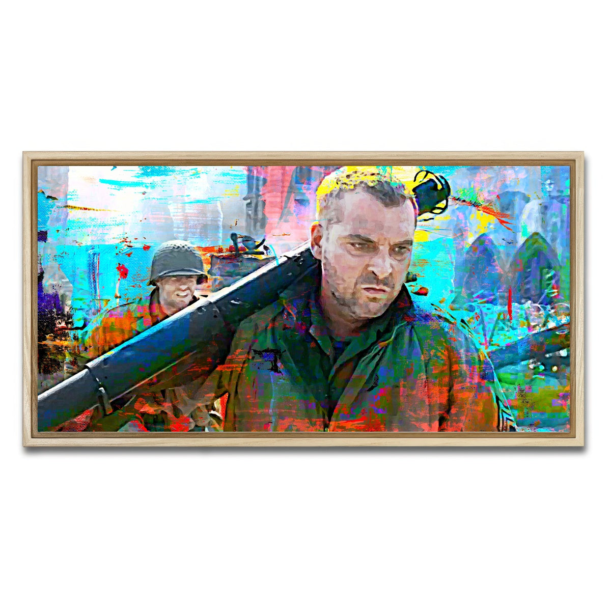 AUTO-MOCKUP WHITE | Horvath - Saving Private Ryan | 1 Piece | Natural Framed Canvas | group=2x1