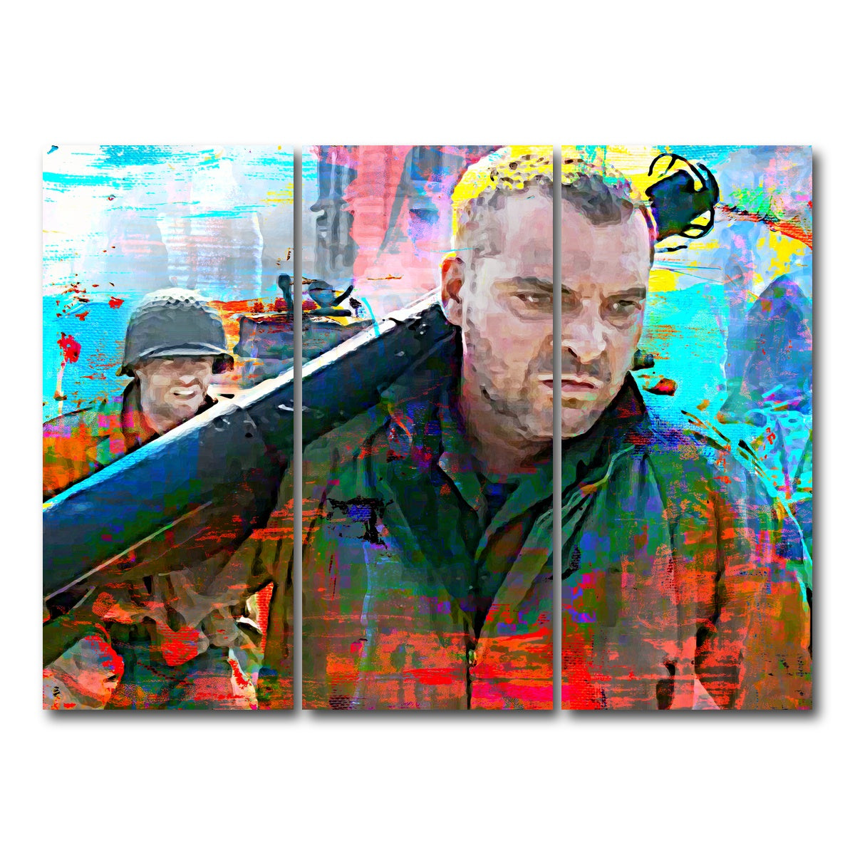 AUTO-MOCKUP WHITE | Horvath - Saving Private Ryan | 3 Piece | Gallery Wrap Canvas | group=8x18