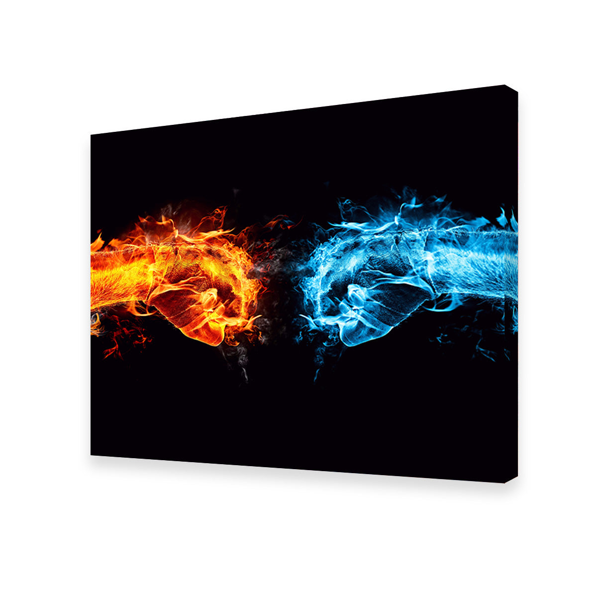 Hot Cold Fist Bump Wall Art