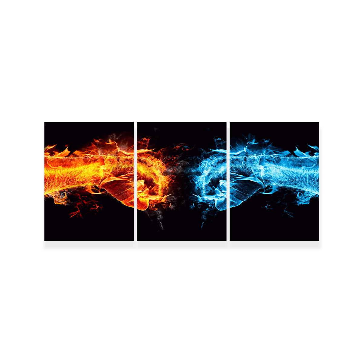Hot Cold Fist Bump Wall Art