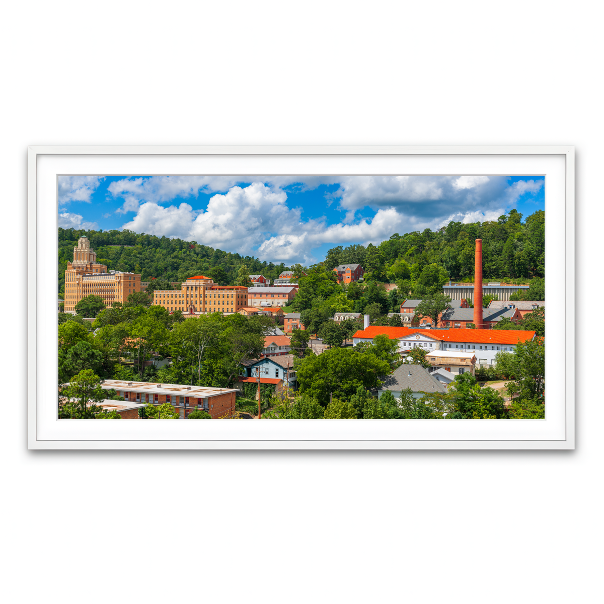 Framed Print 2x1 White