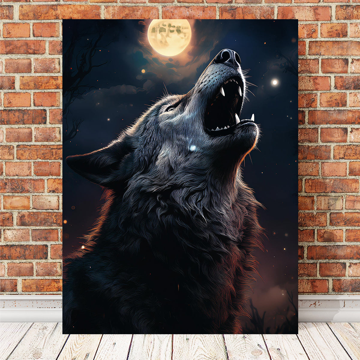 Howling Wolf Wall Art