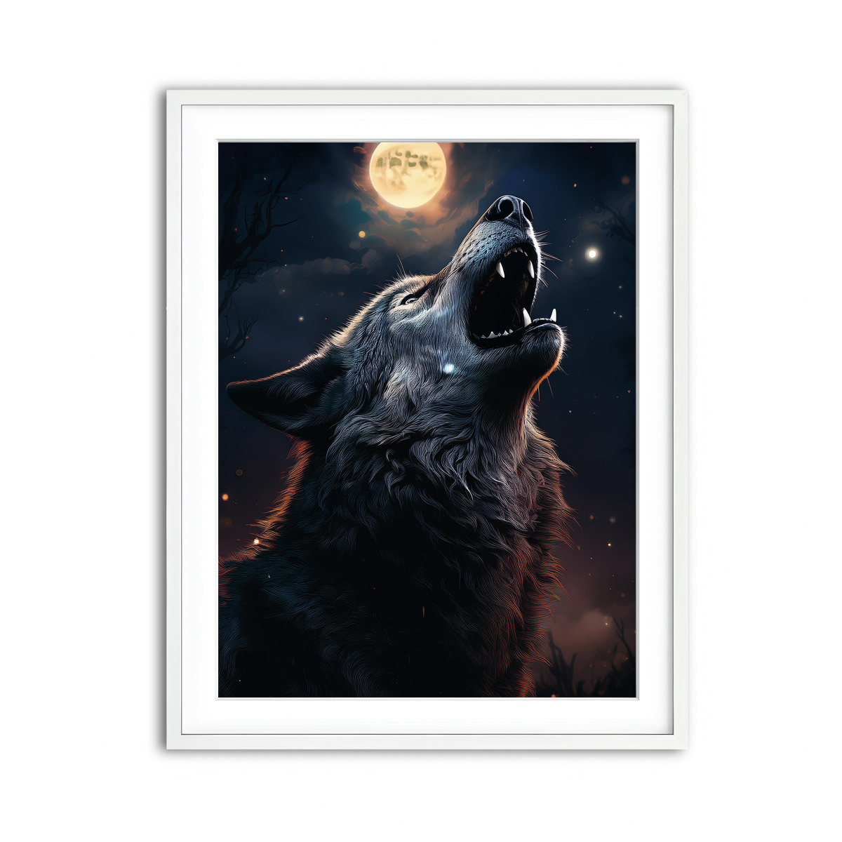 Framed Print 3x4 White