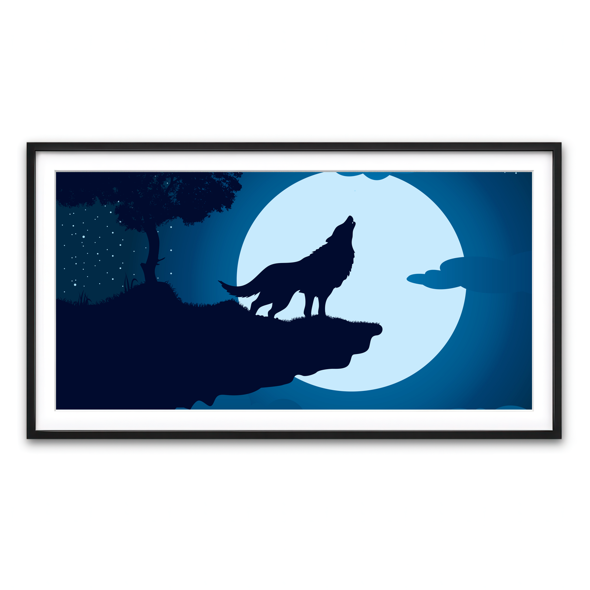 Framed Print 2x1 Black