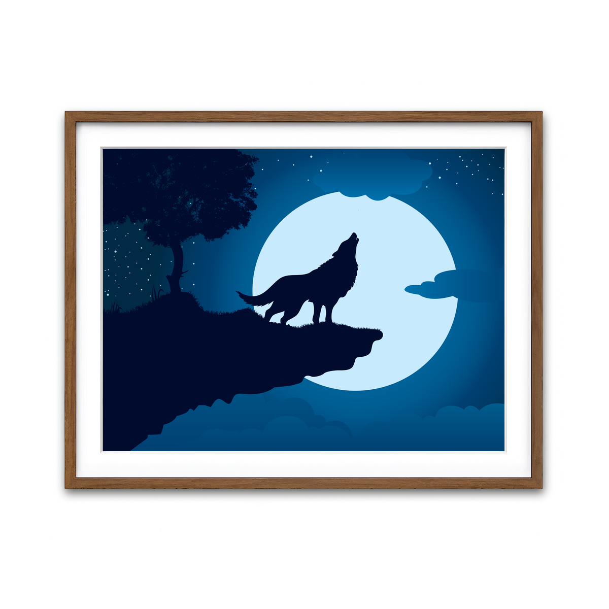 Framed Print 4x3 Walnut