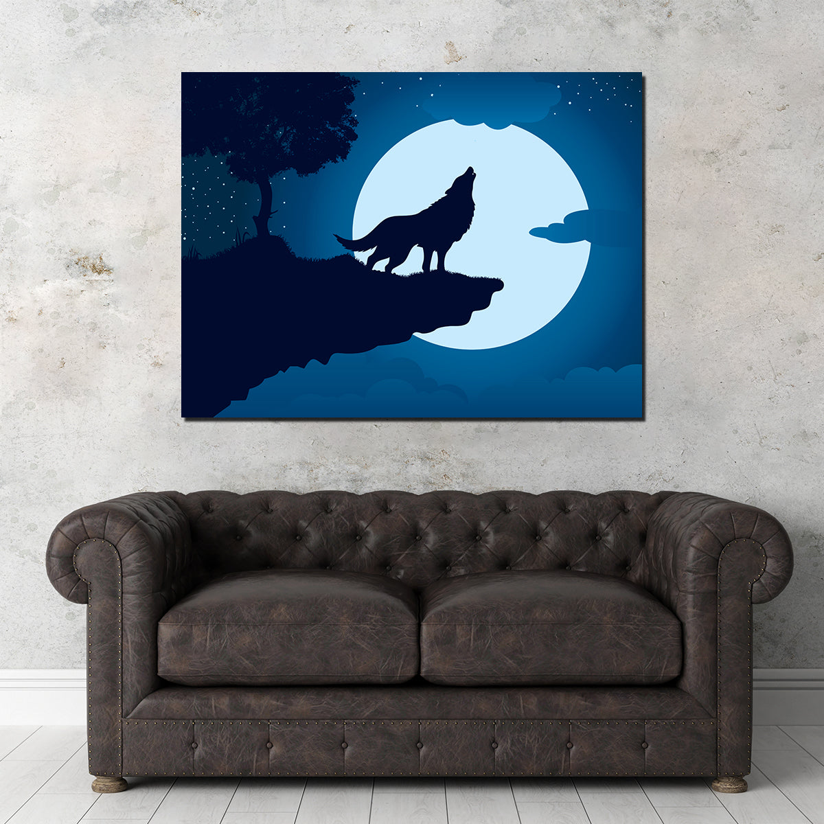 Howling at the Moon Wall Art