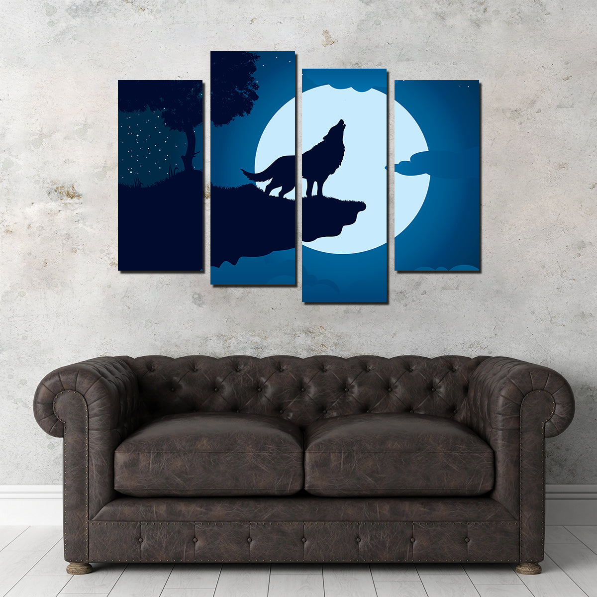 Howling at the Moon Wall Art