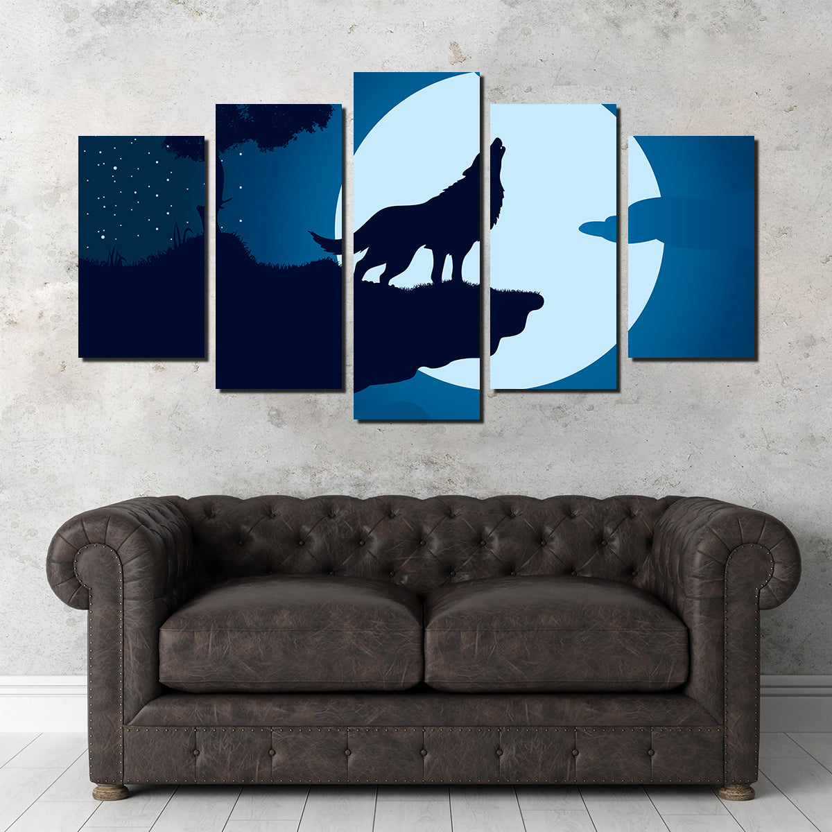 Howling at the Moon Wall Art