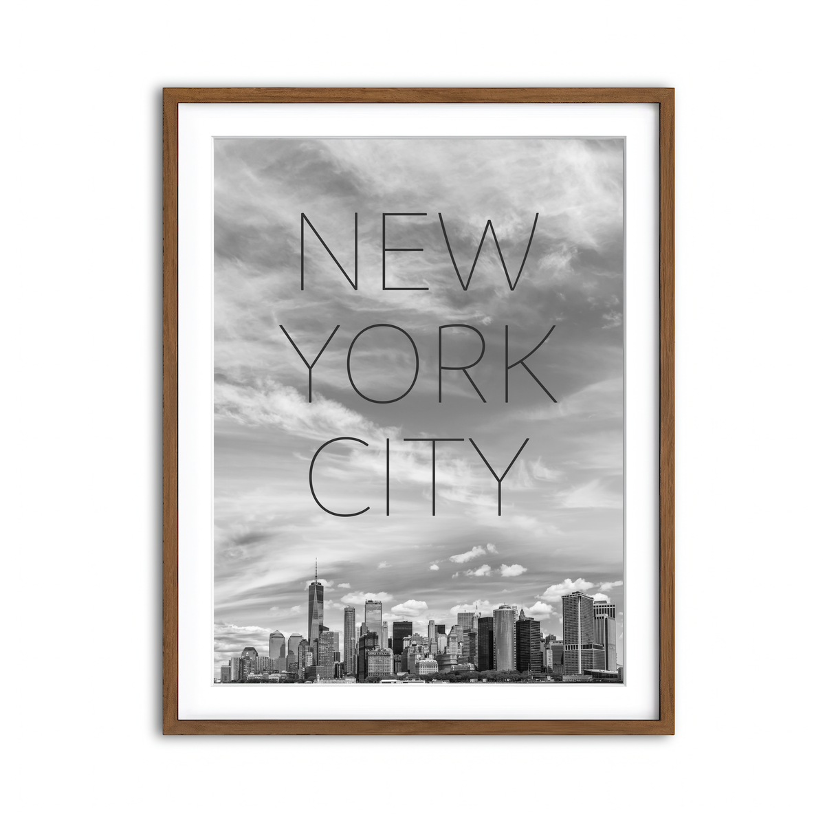 Framed Print 3x4 Walnut