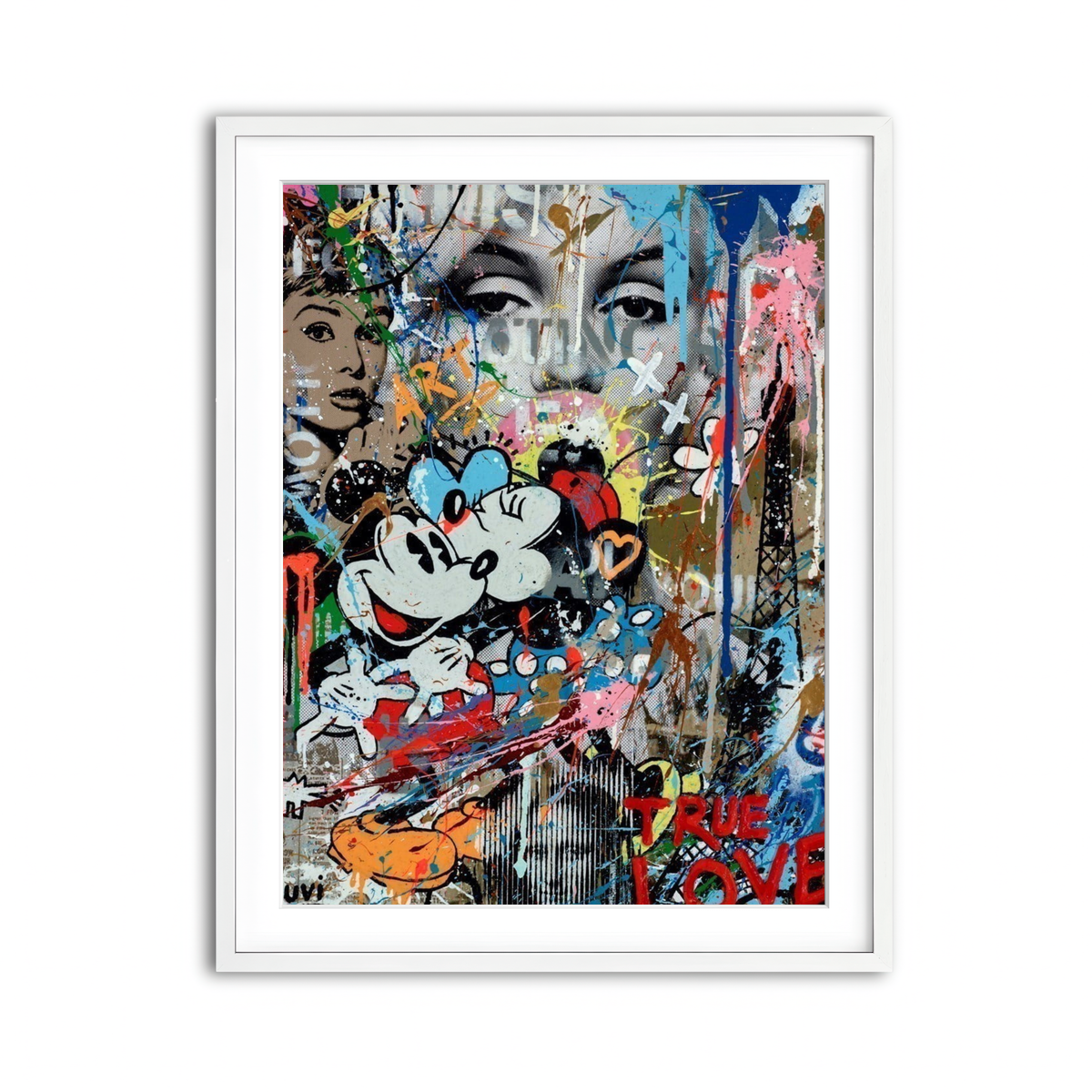 Framed Print 3x4 White