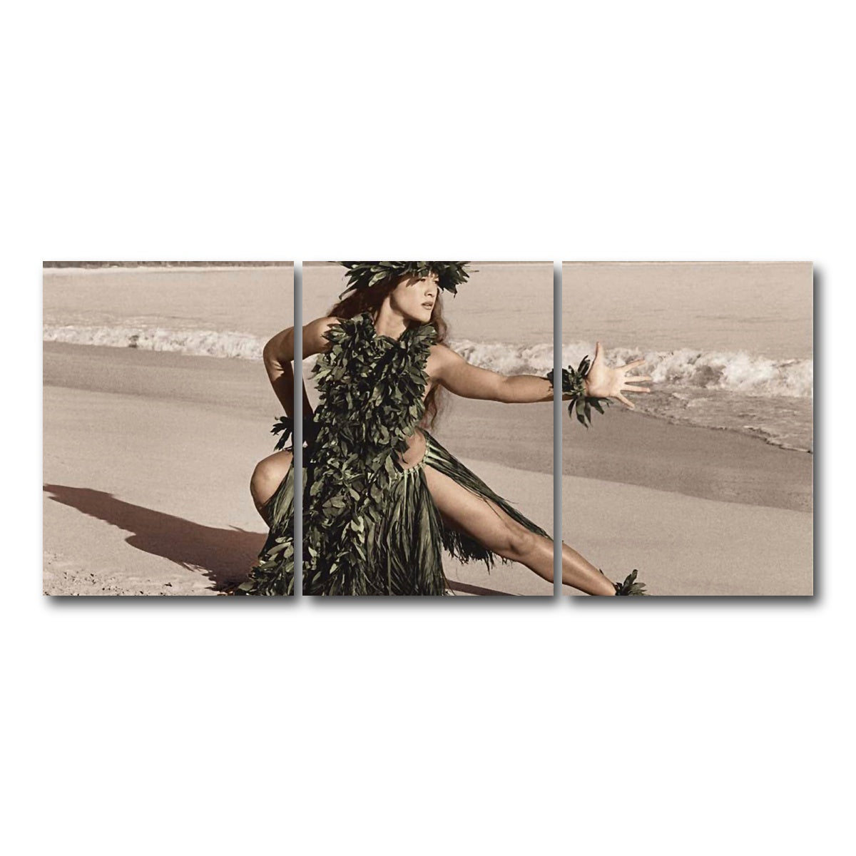 AUTO-MOCKUP WHITE | Hula Dancer | 3 Piece | Gallery Wrap Canvas | group=18x24