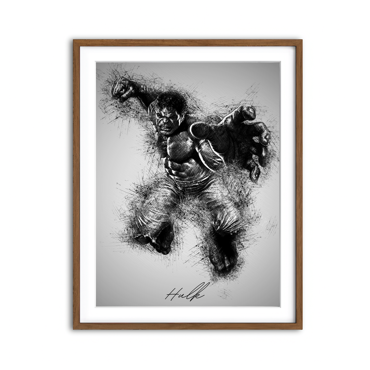 Framed Print 3x4 Walnut