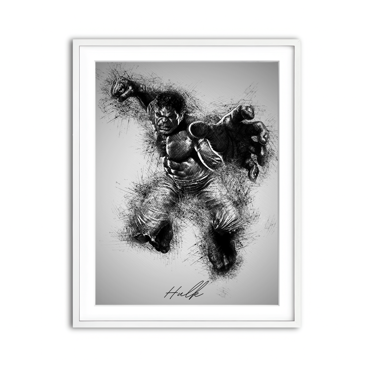 Framed Print 3x4 White