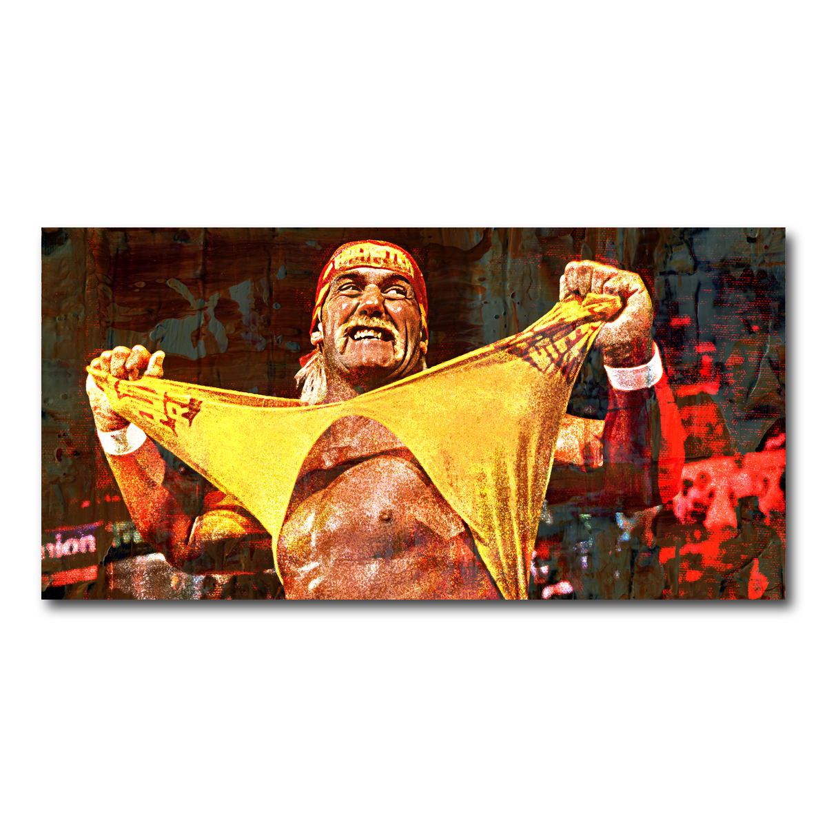 Hulk Hogan Panoramic Wall Art