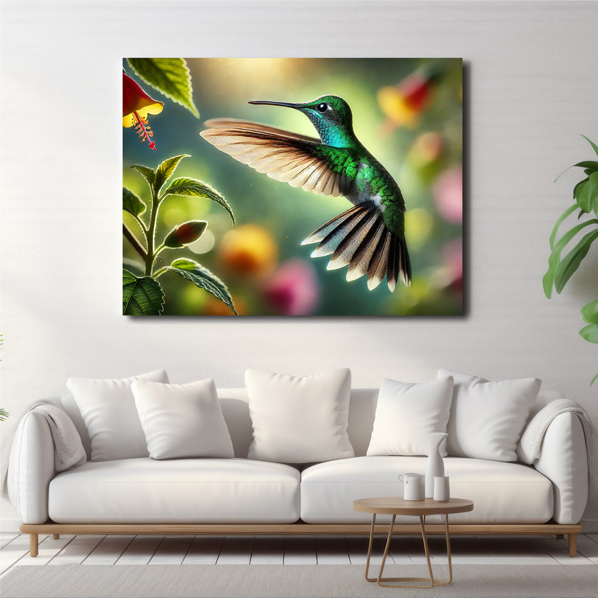 Hummingbird in Motion Wall Art