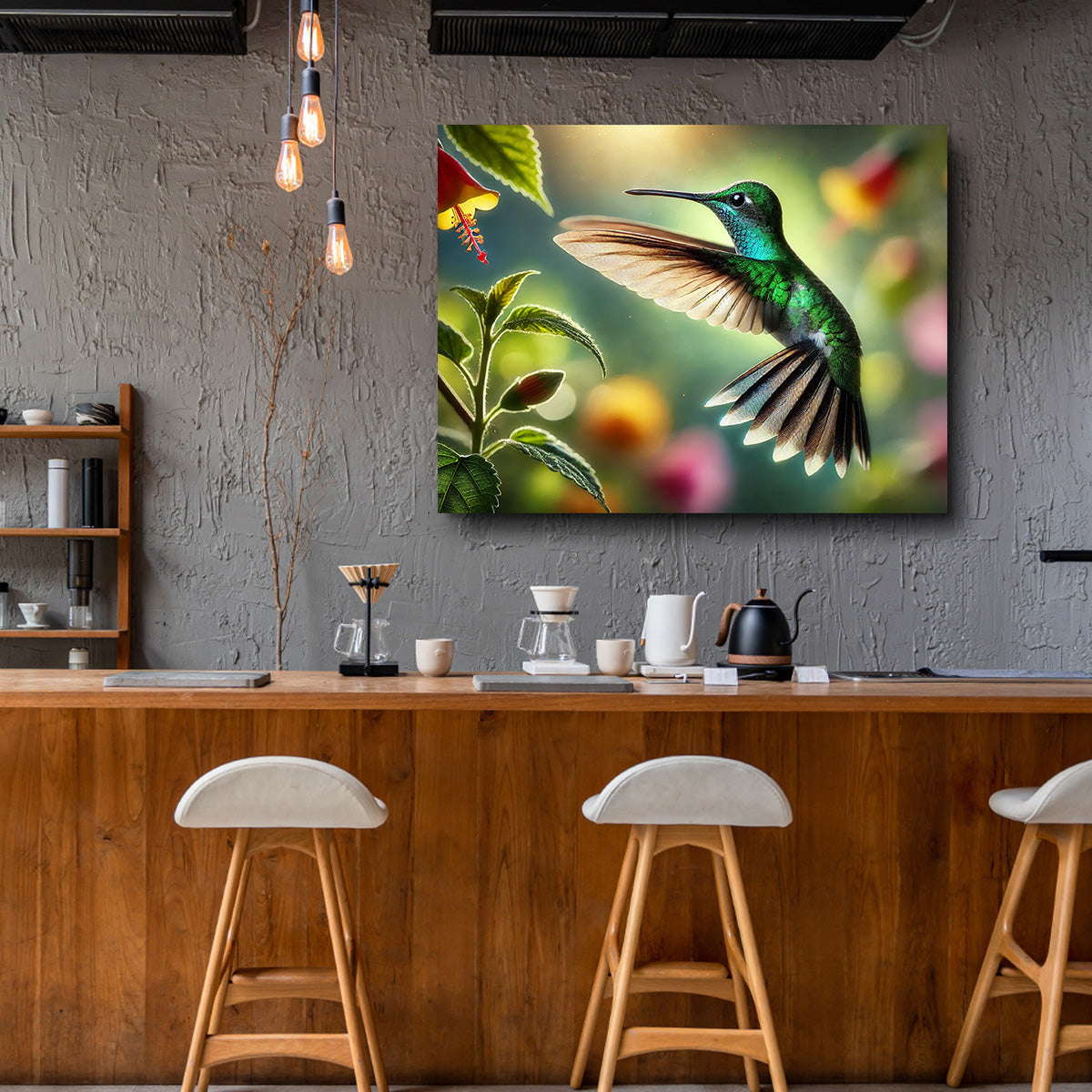 Hummingbird in Motion Wall Art