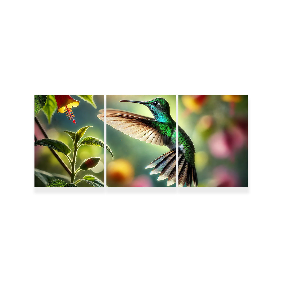 Hummingbird in Motion Wall Art