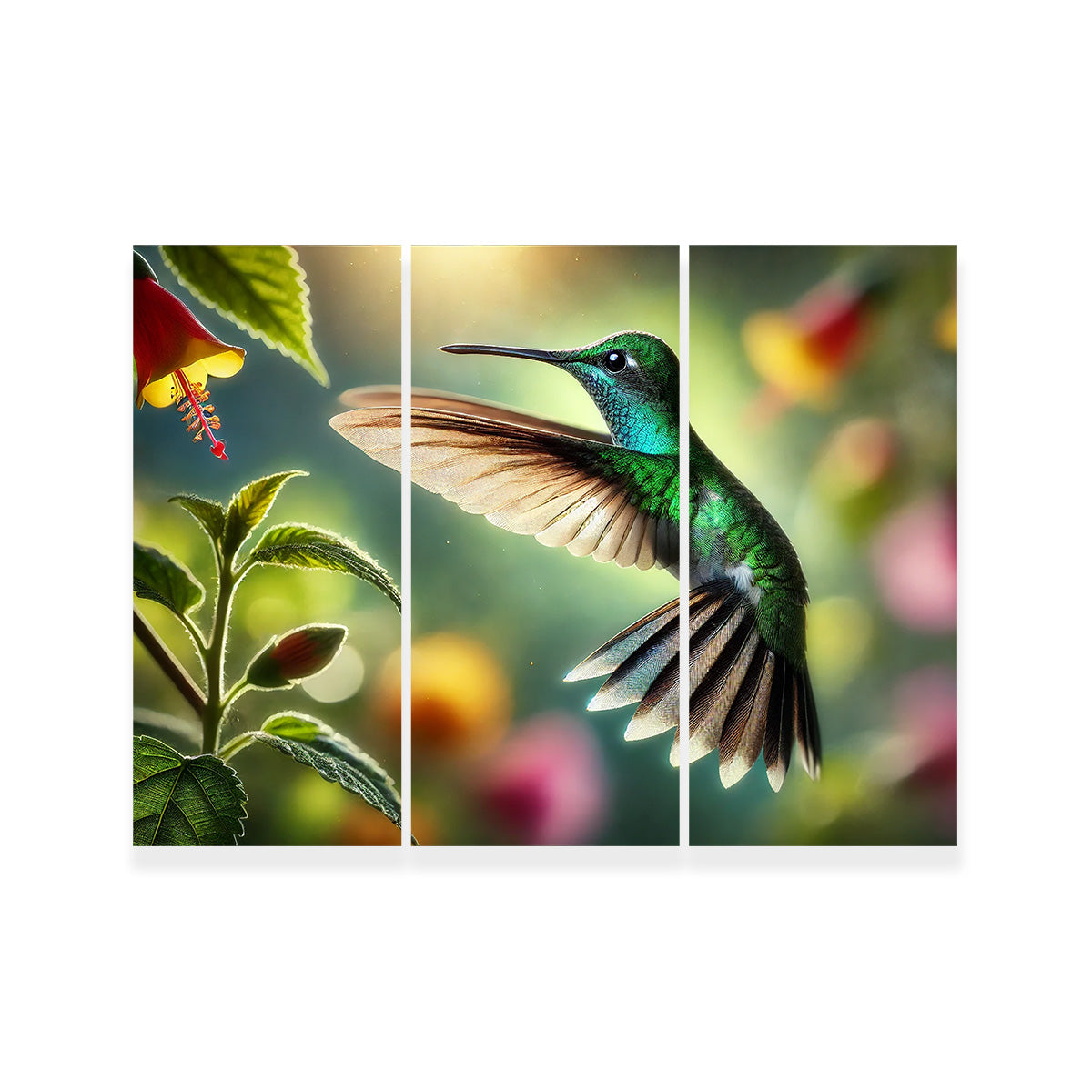 Hummingbird in Motion Wall Art