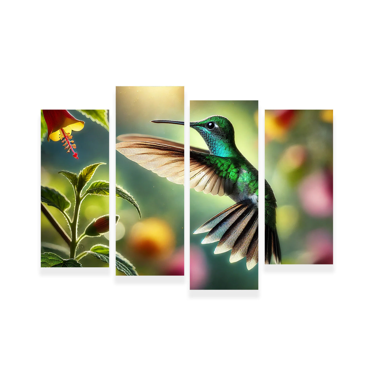 Hummingbird in Motion Wall Art