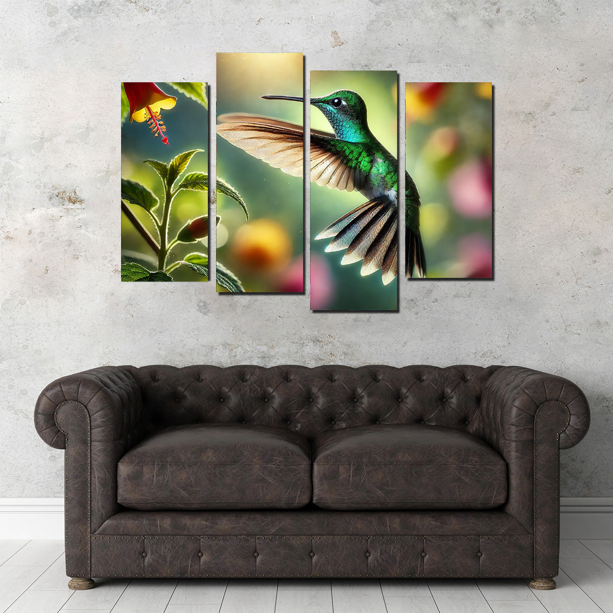 Hummingbird in Motion Wall Art