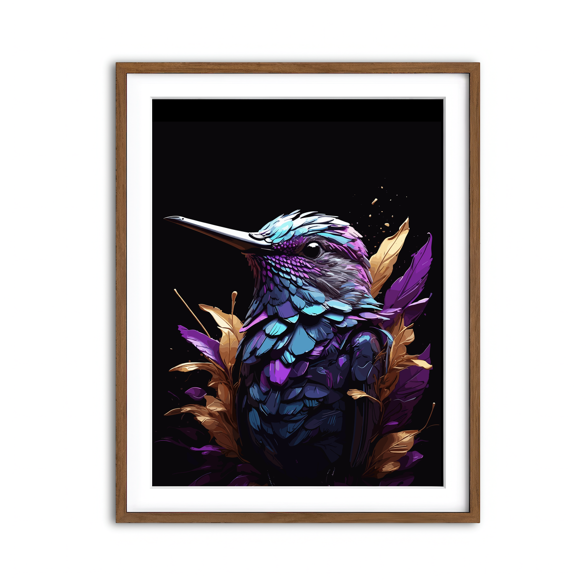 Framed Print 3x4 Walnut