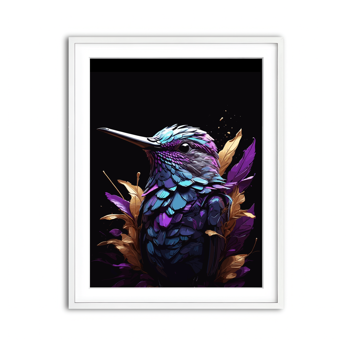 Framed Print 3x4 White