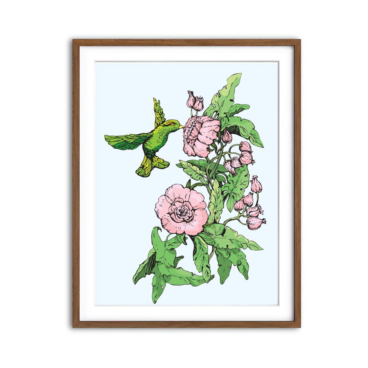 Framed Print 3x4 Walnut