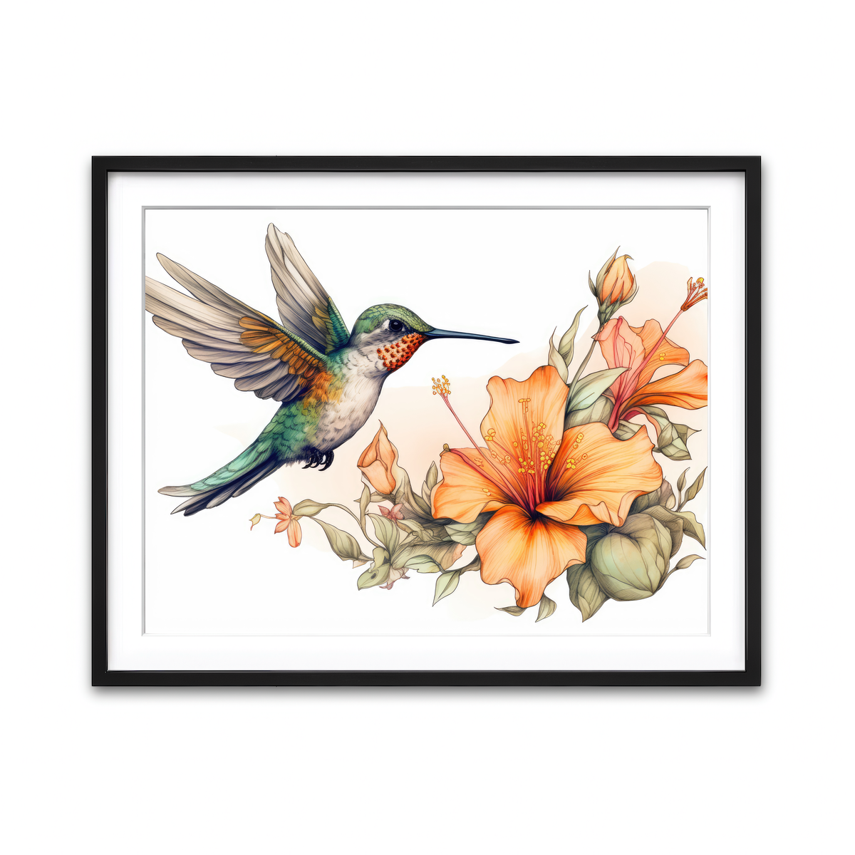 Framed Print 4x3 Black