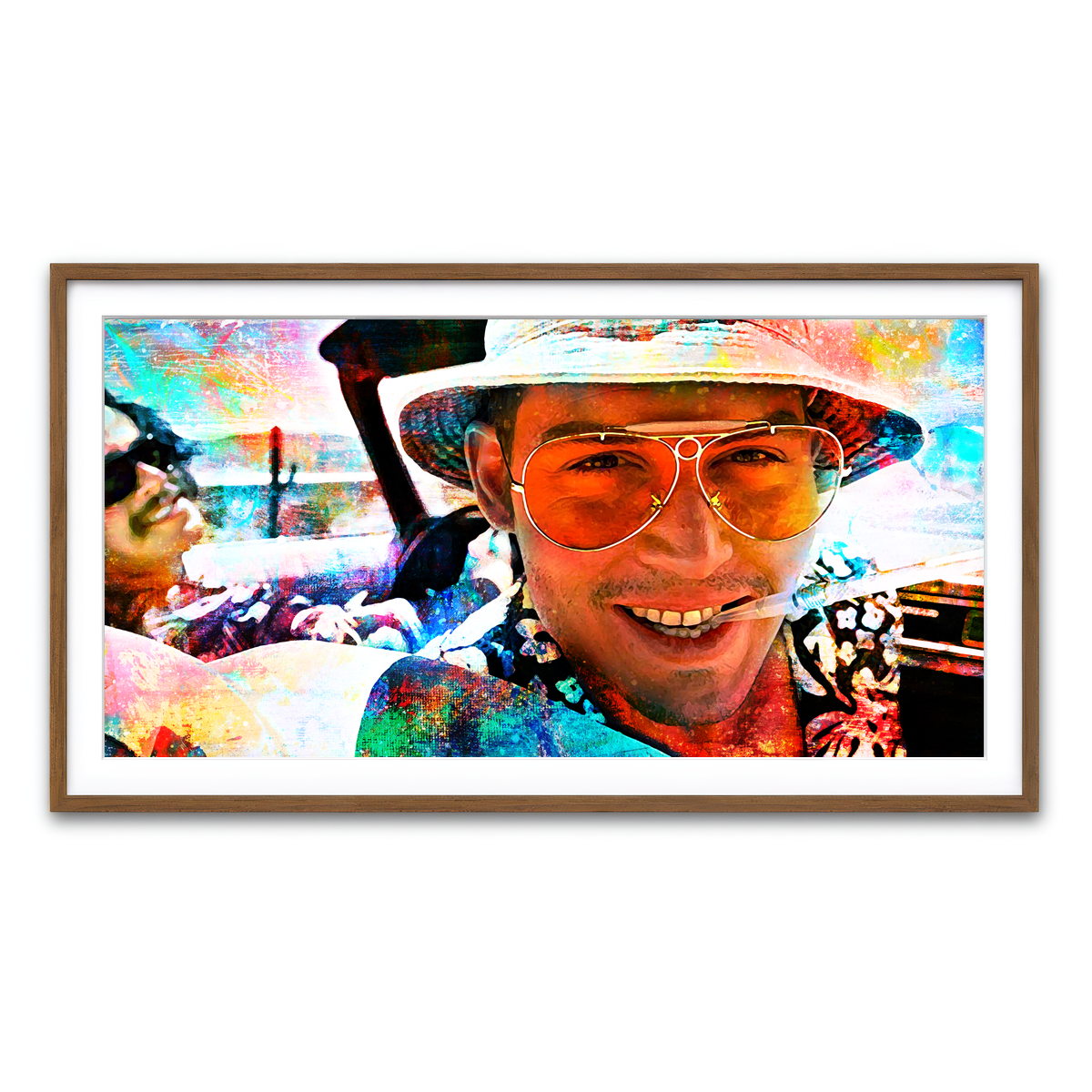 Framed Print 2x1 Walnut