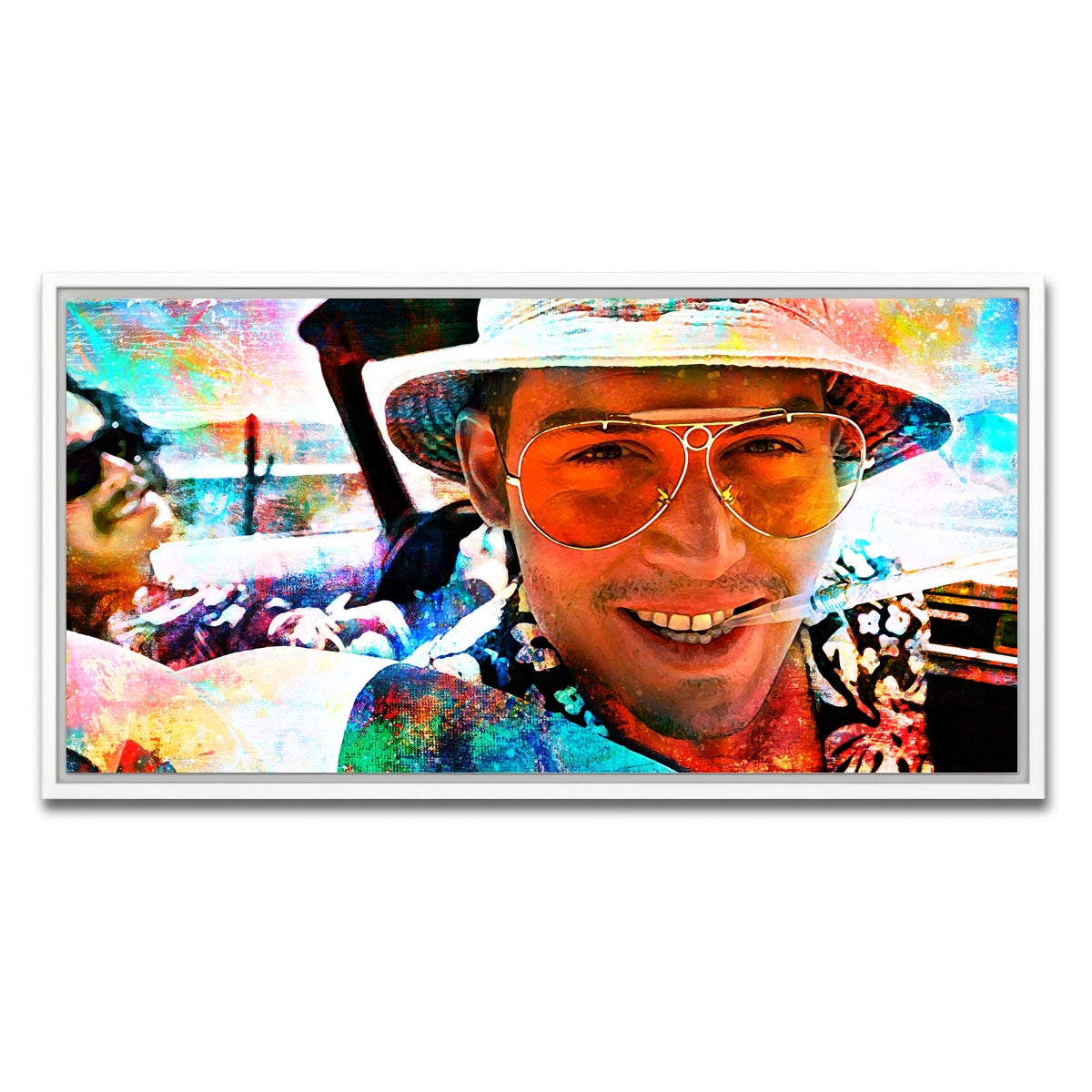 AUTO-MOCKUP WHITE | Hunter S | 1 Piece | White Framed Canvas | group=2x1