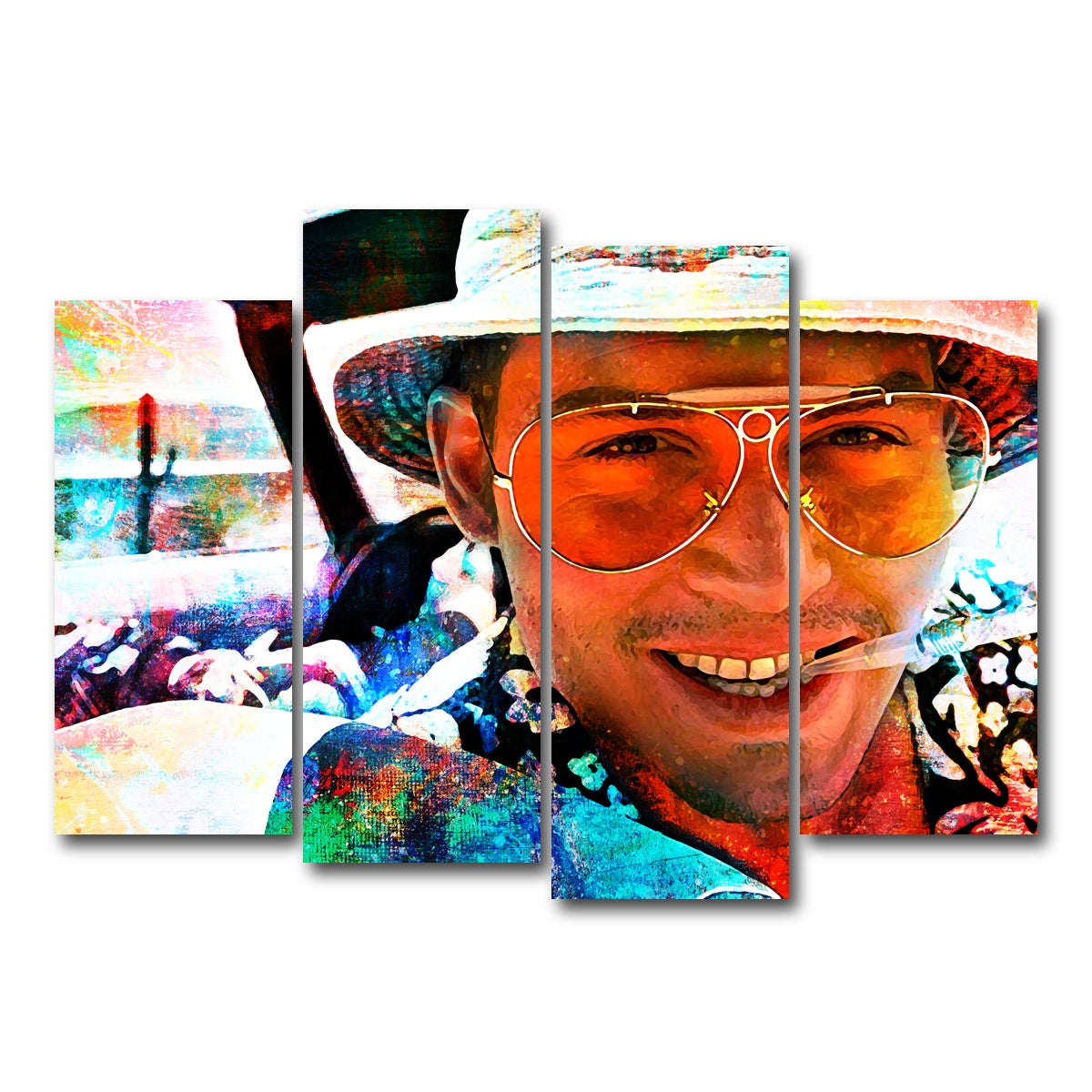 AUTO-MOCKUP WHITE | Hunter S | 4 Piece | Gallery Wrap Canvas | group=4_normal