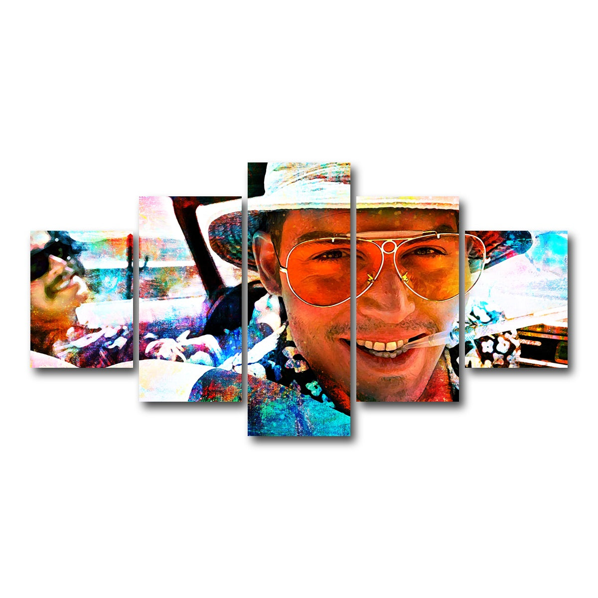 AUTO-MOCKUP WHITE | Hunter S | 5 Piece | Gallery Wrap Canvas | group=5_short