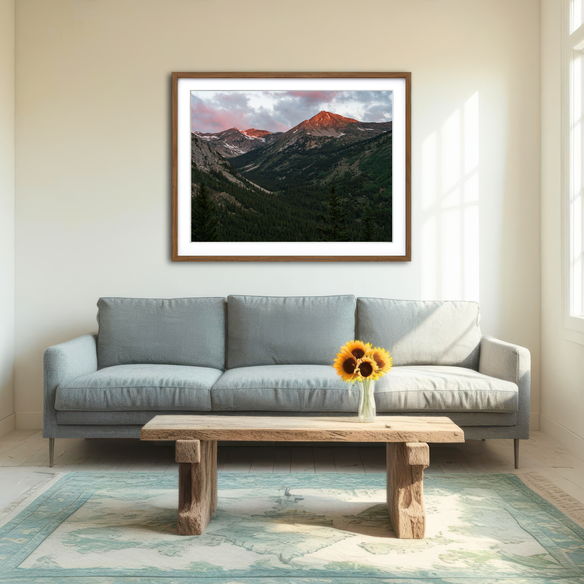 AUTO-MOCKUP ROOM | Huron Peak Wall Art