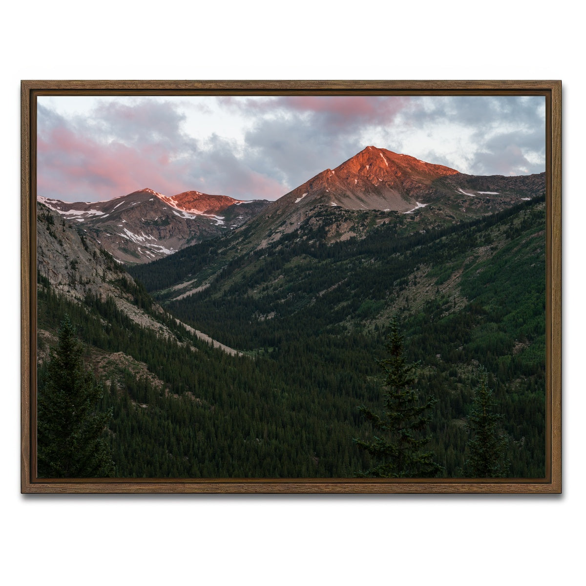 AUTO-MOCKUP WHITE | Huron Peak | 1 Piece | Walnut Framed Canvas | group=4x3