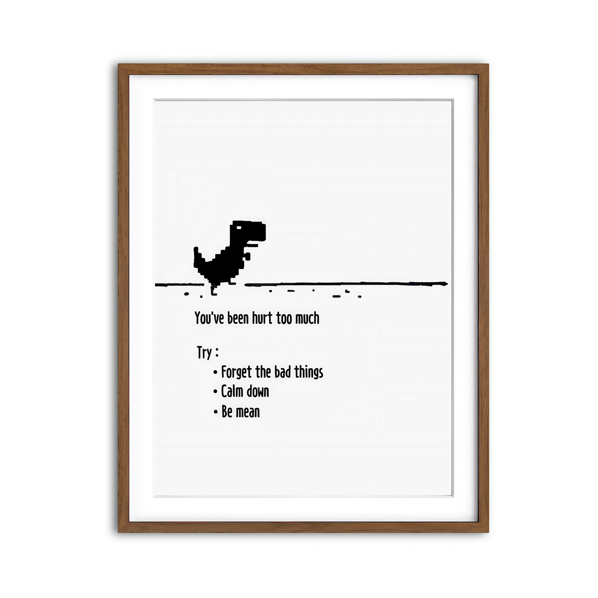 Framed Print 3x4 Walnut