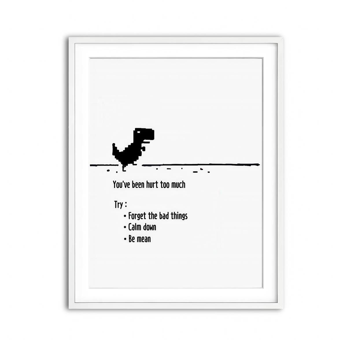 Framed Print 3x4 White