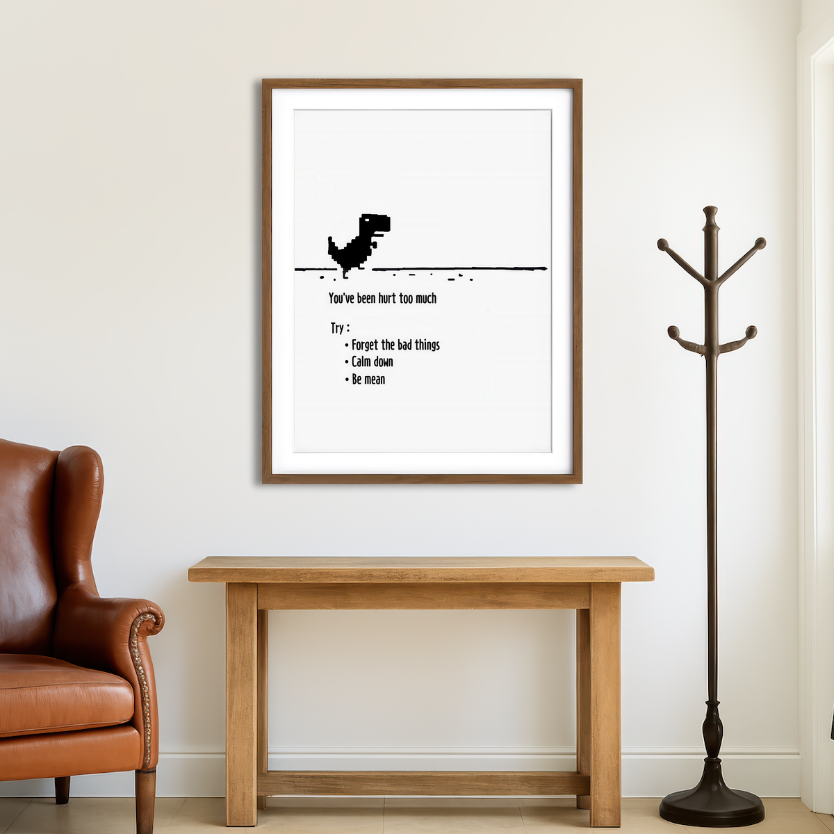 AUTO-MOCKUP ROOM | Hurt Too Much Wall Art