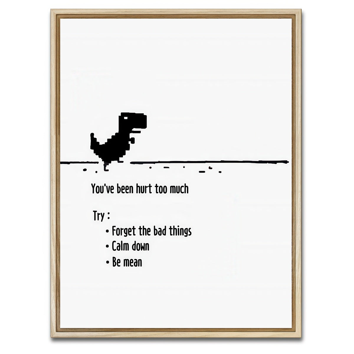 AUTO-MOCKUP WHITE | Hurt Too Much | 1 Piece | Natural Framed Canvas | group=3x4