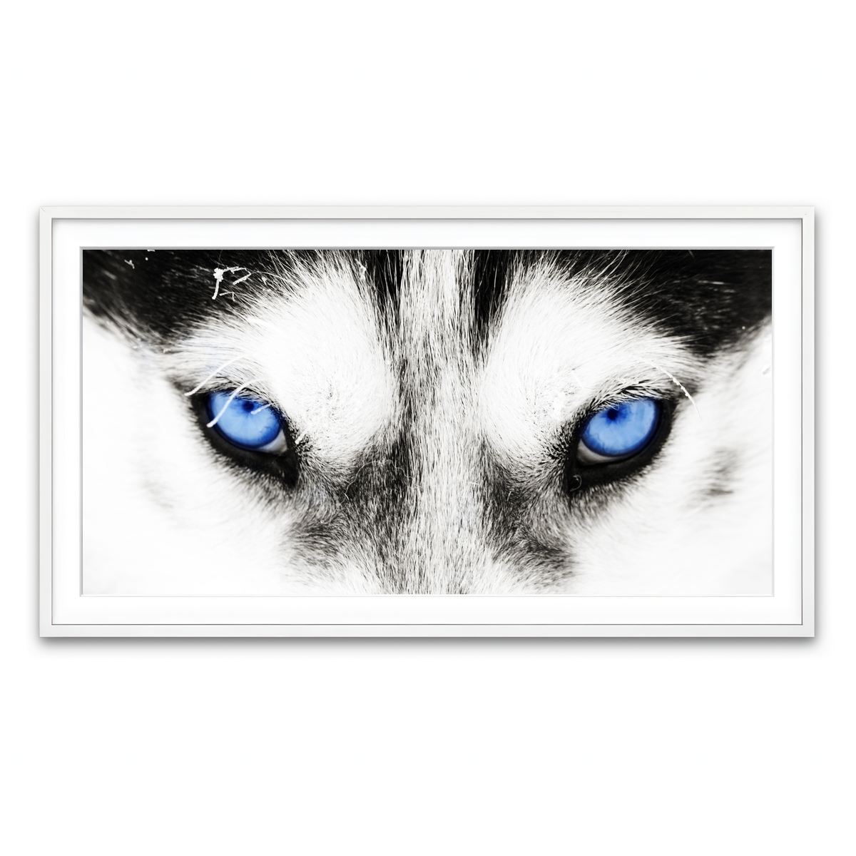 Framed Print 2x1 White