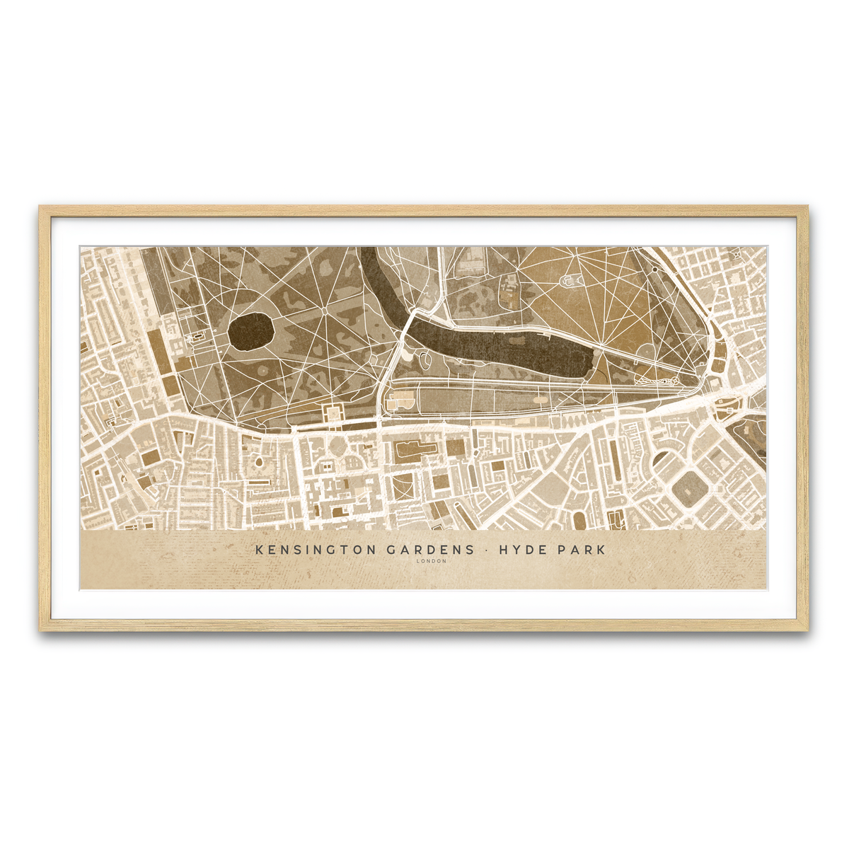 Framed Print 2x1 Natural