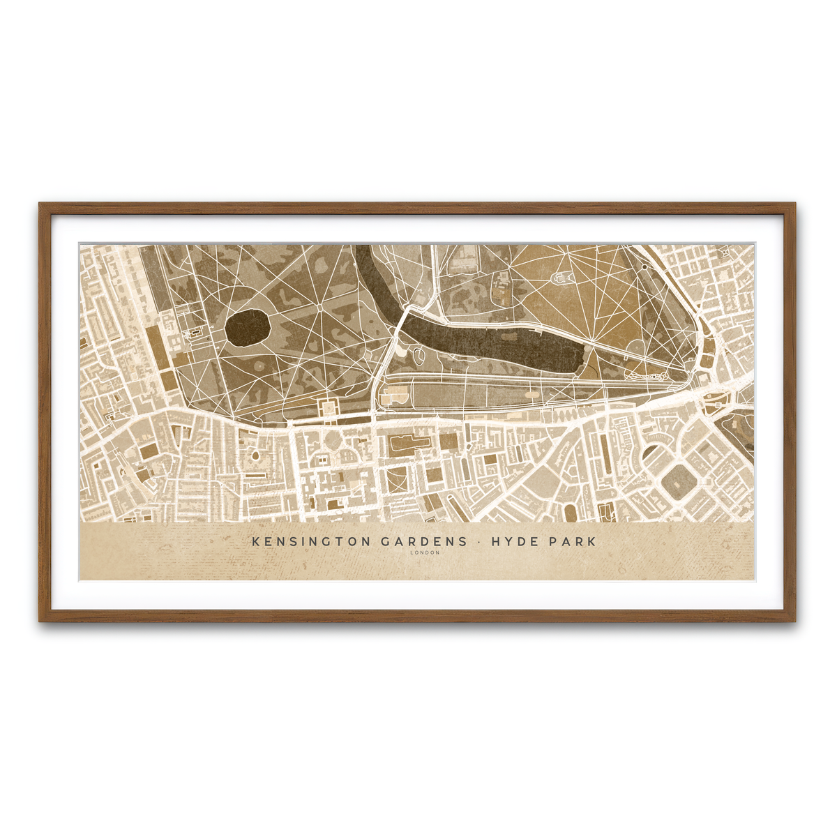 Framed Print 2x1 Walnut