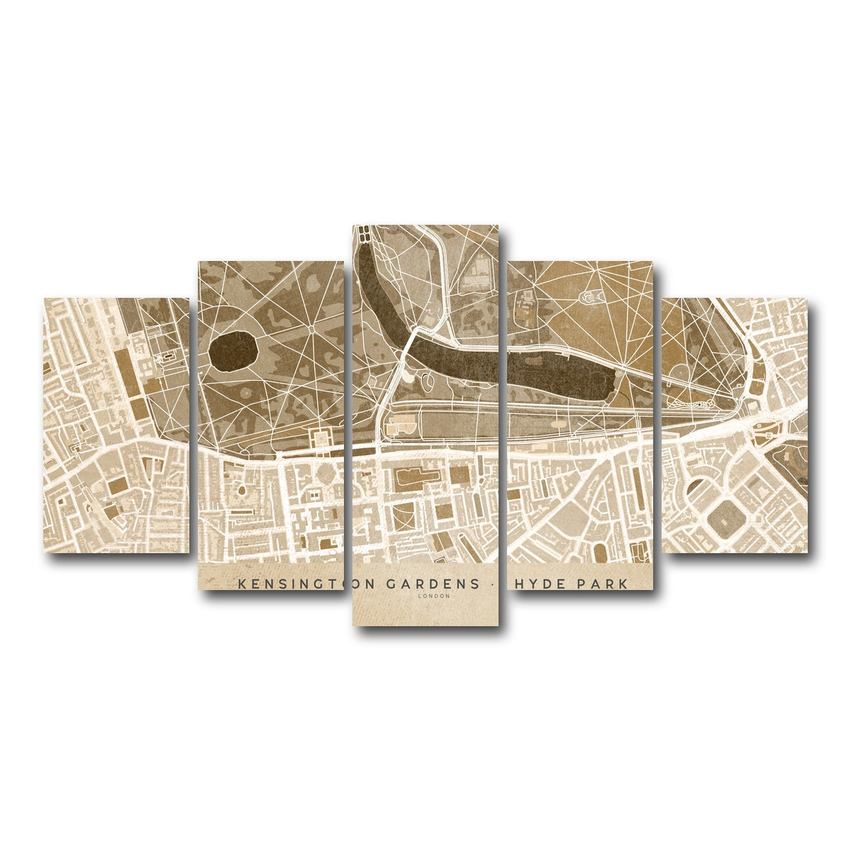 AUTO-MOCKUP WHITE | Hyde Park Map | 5 Piece | Gallery Wrap Canvas | group=5_normal