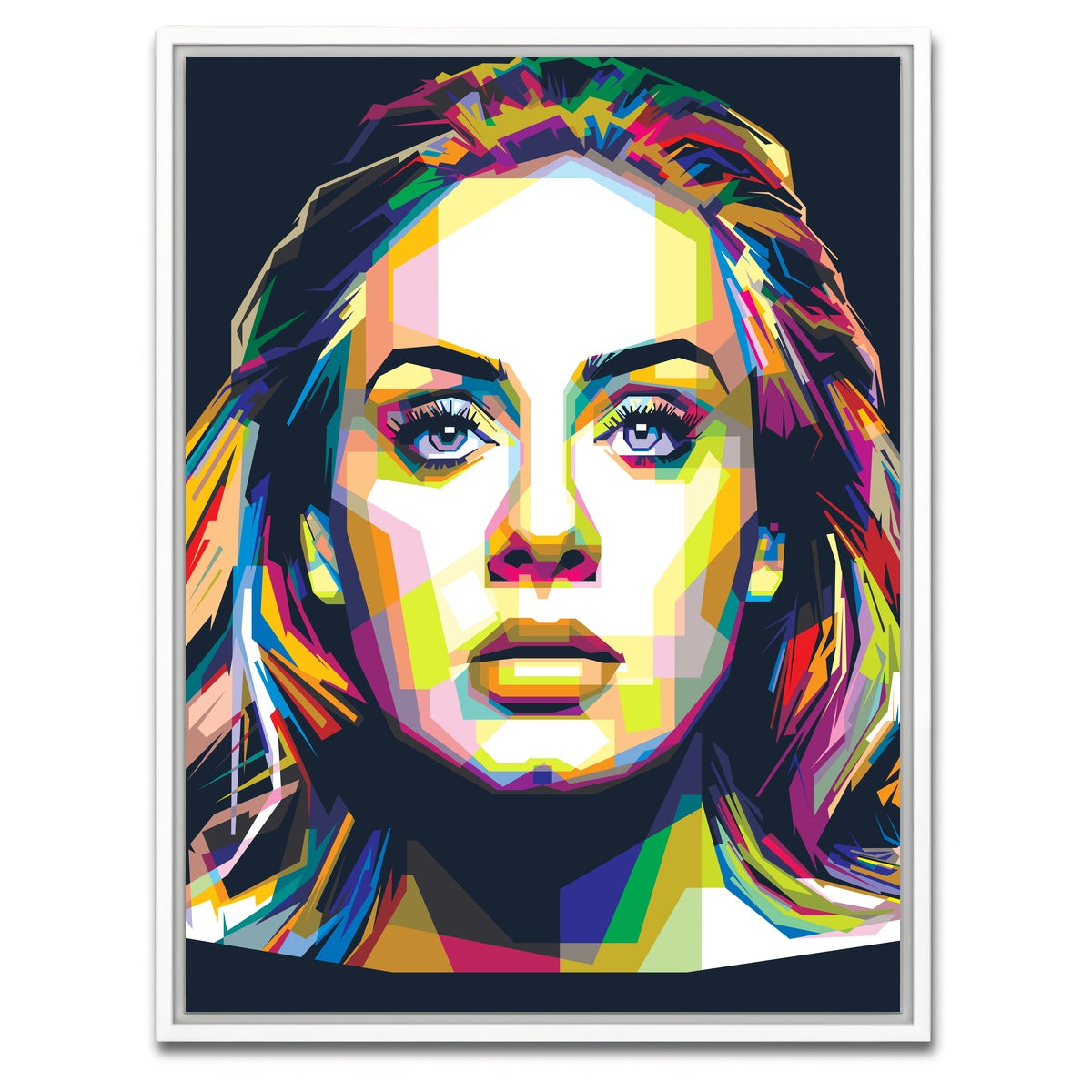 AUTO-MOCKUP WHITE | Hypnotising Adele | 1 Piece | White Framed Canvas | group=3x4