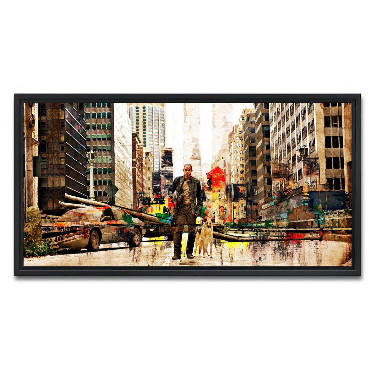 AUTO-MOCKUP WHITE | I Am Legend | 1 Piece | Black Framed Canvas | group=2x1