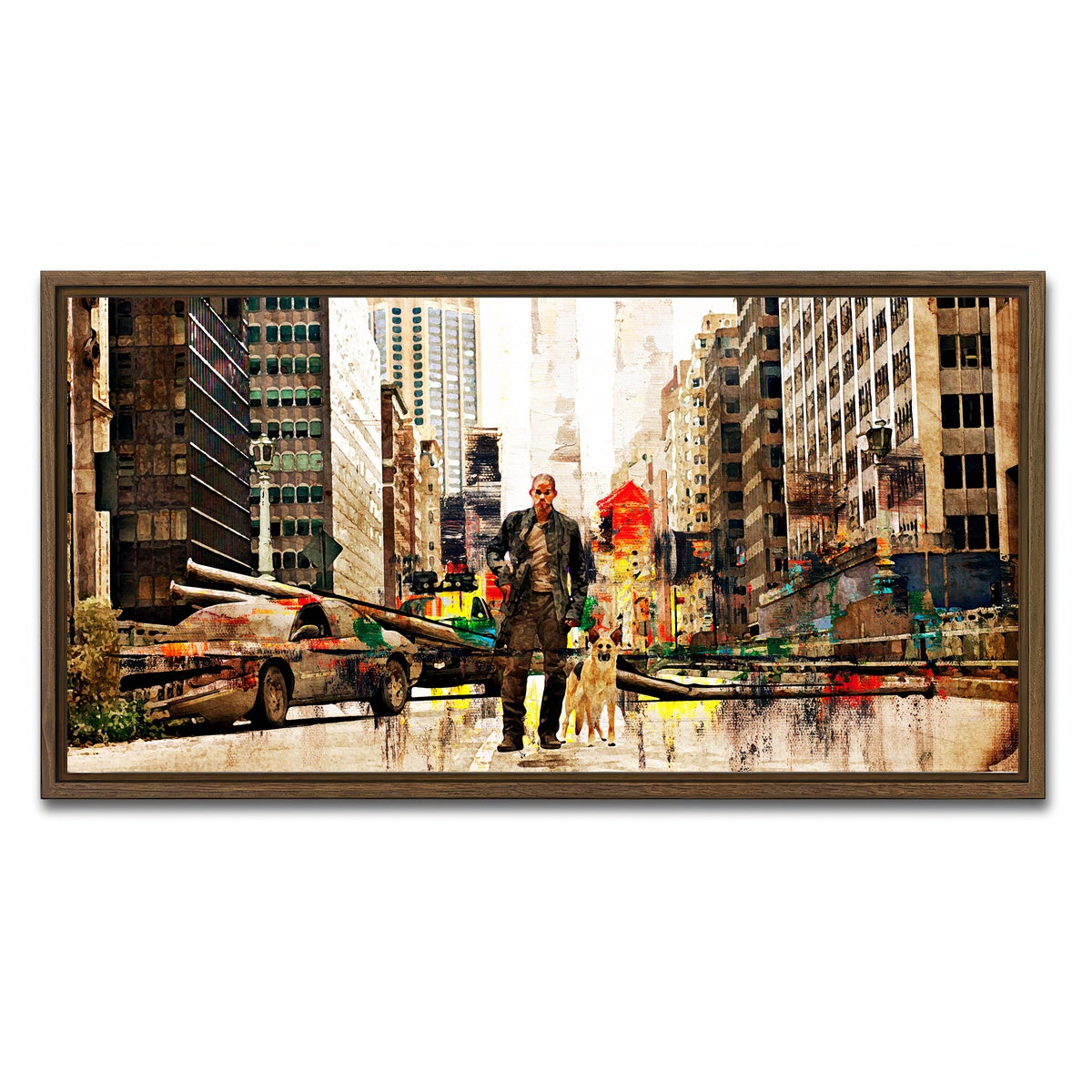 AUTO-MOCKUP WHITE | I Am Legend | 1 Piece | Walnut Framed Canvas | group=2x1