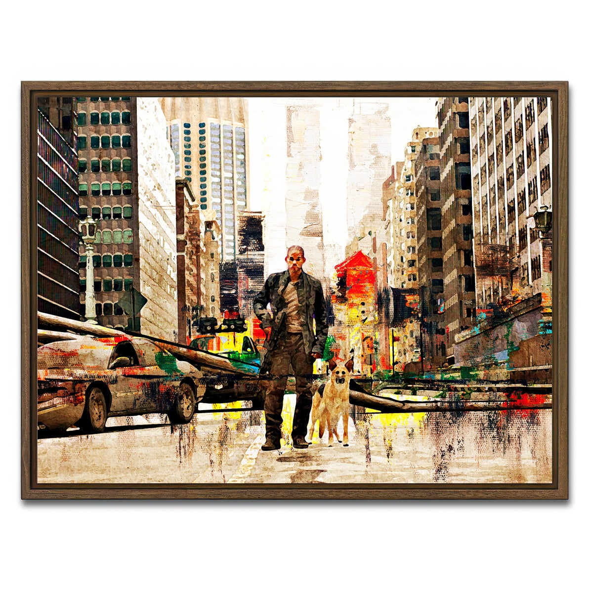 AUTO-MOCKUP WHITE | I Am Legend | 1 Piece | Walnut Framed Canvas | group=4x3